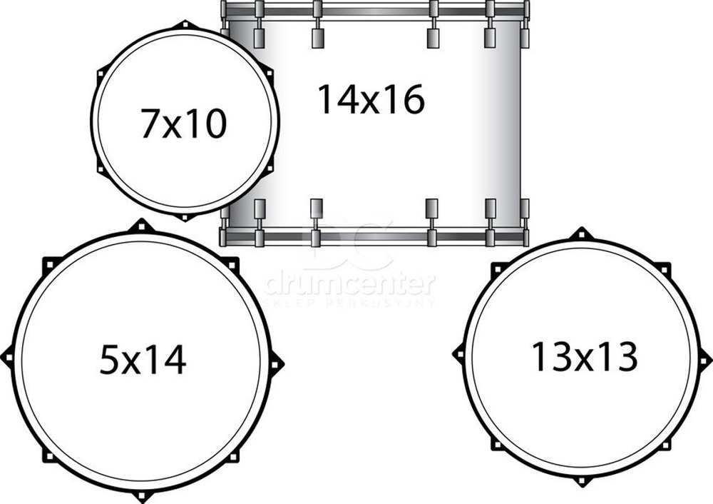 Ludwig BreakBeats 16 (Black Sparkle)