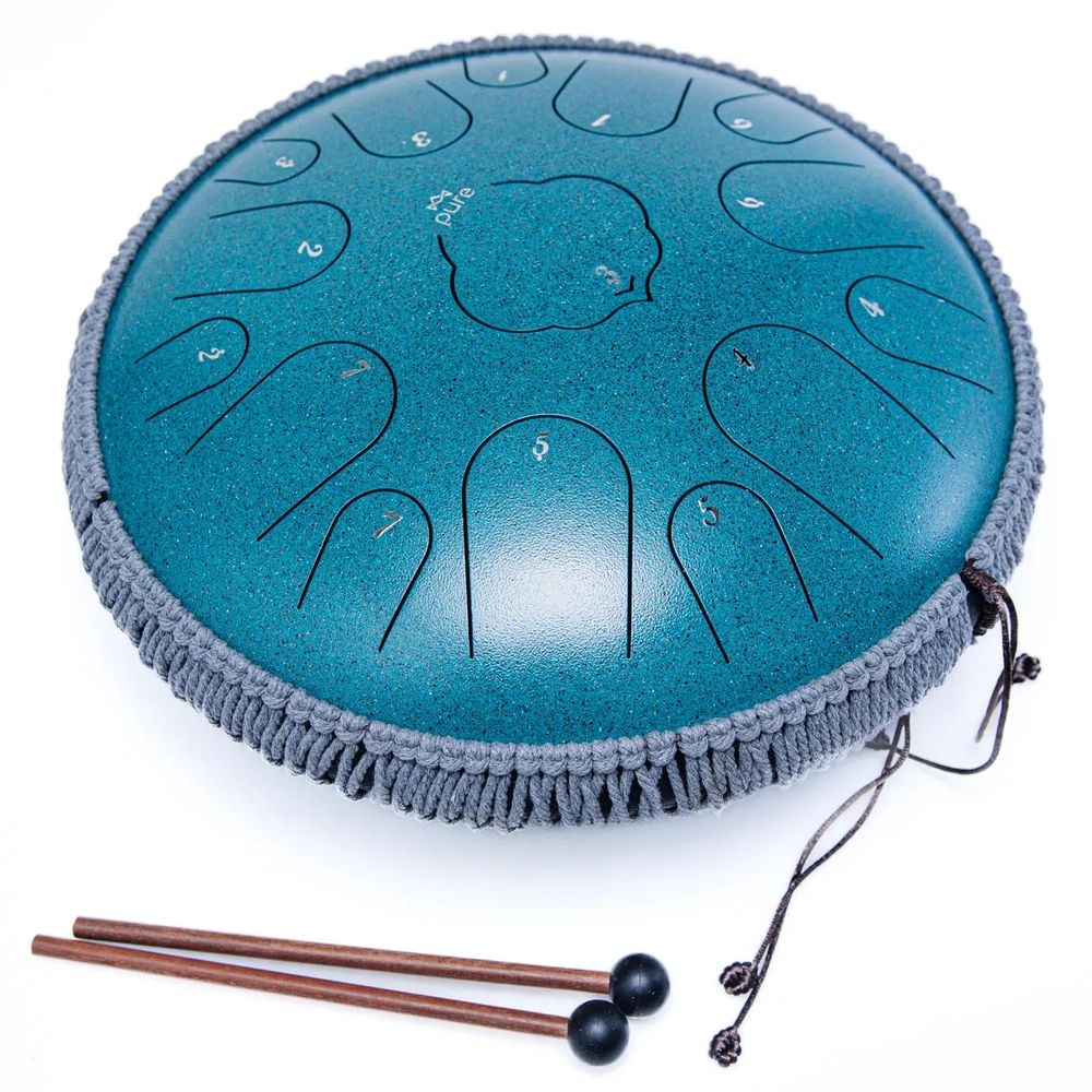 Pure Tongue Drum Lotus 14" 15 tonów (D-Dur) MALACHITE