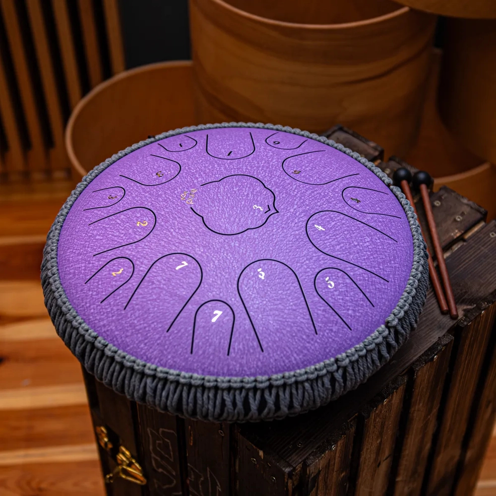 Pure Tongue Drum Lotus 14" 15 tonów (D-Dur) LAVENDER 