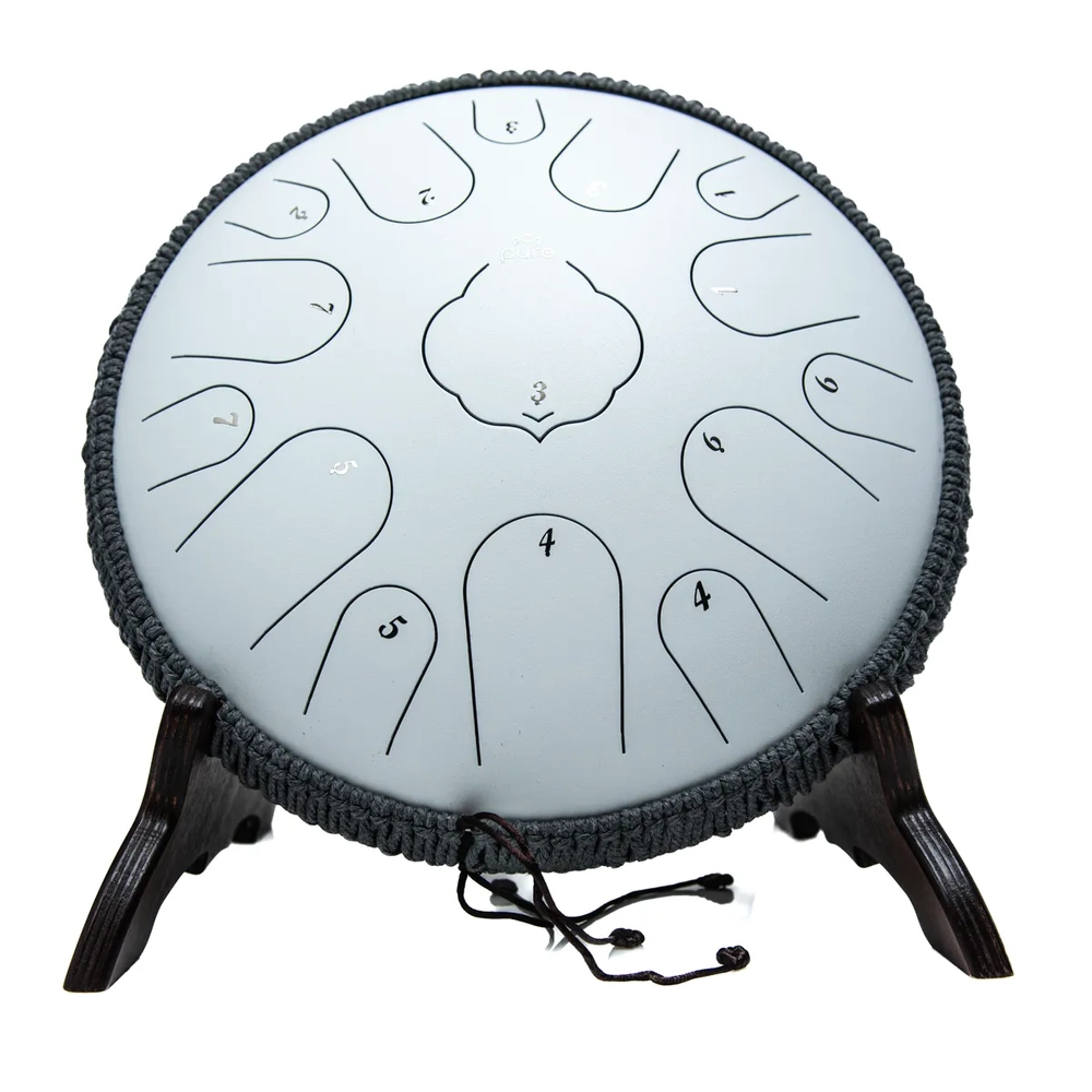 Pure Tongue Drum Lotus 14" 15 tonów (D-Dur) WHITE