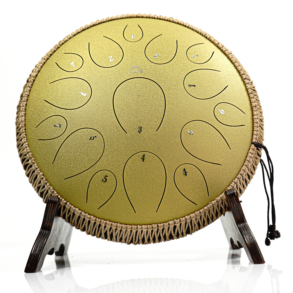 Pure Tongue Drum Pro 14" 15 tonów (C-Dur) GOLD 