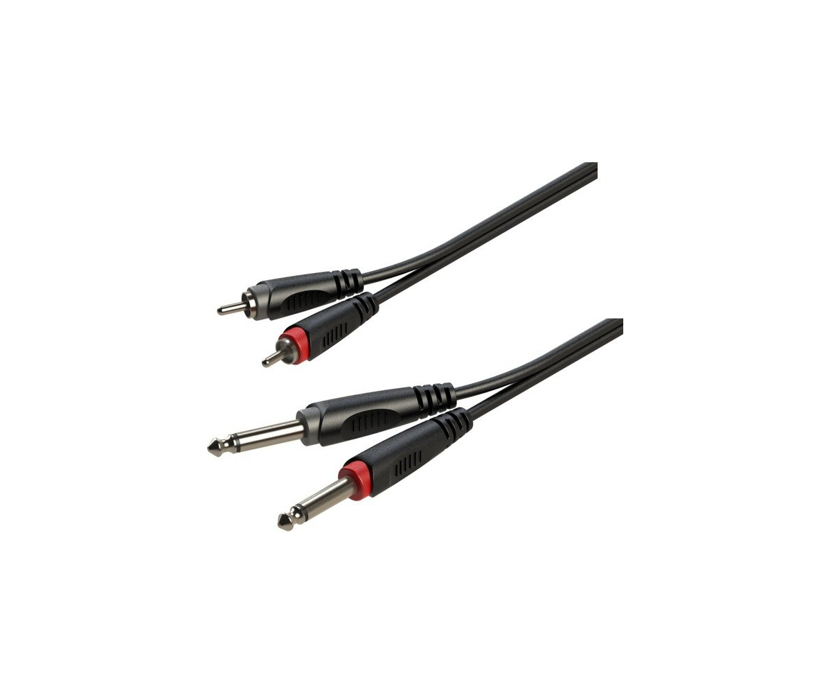 Roxtone Kabel Audio 2x Jack - 2x RCA 6m RACC150L6