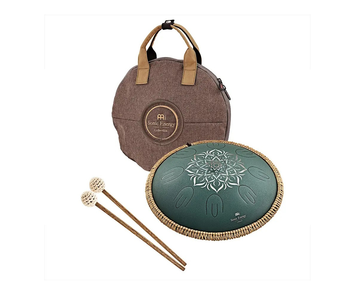 Meinl Octave Tongue Drum 16 Dark Green  Floral OSTD3DGE