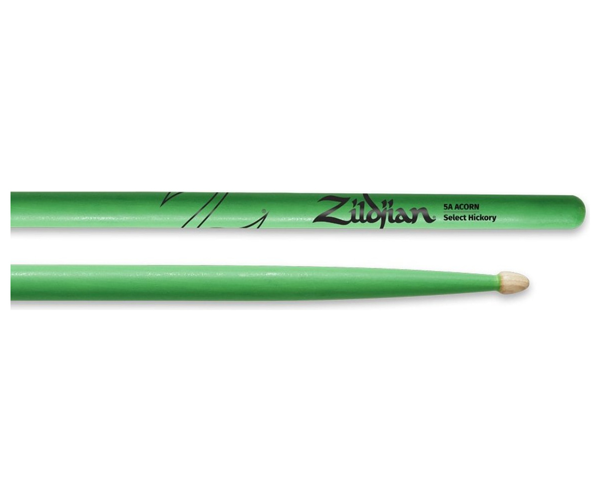 Zildjian 5A Acorn NEON Green