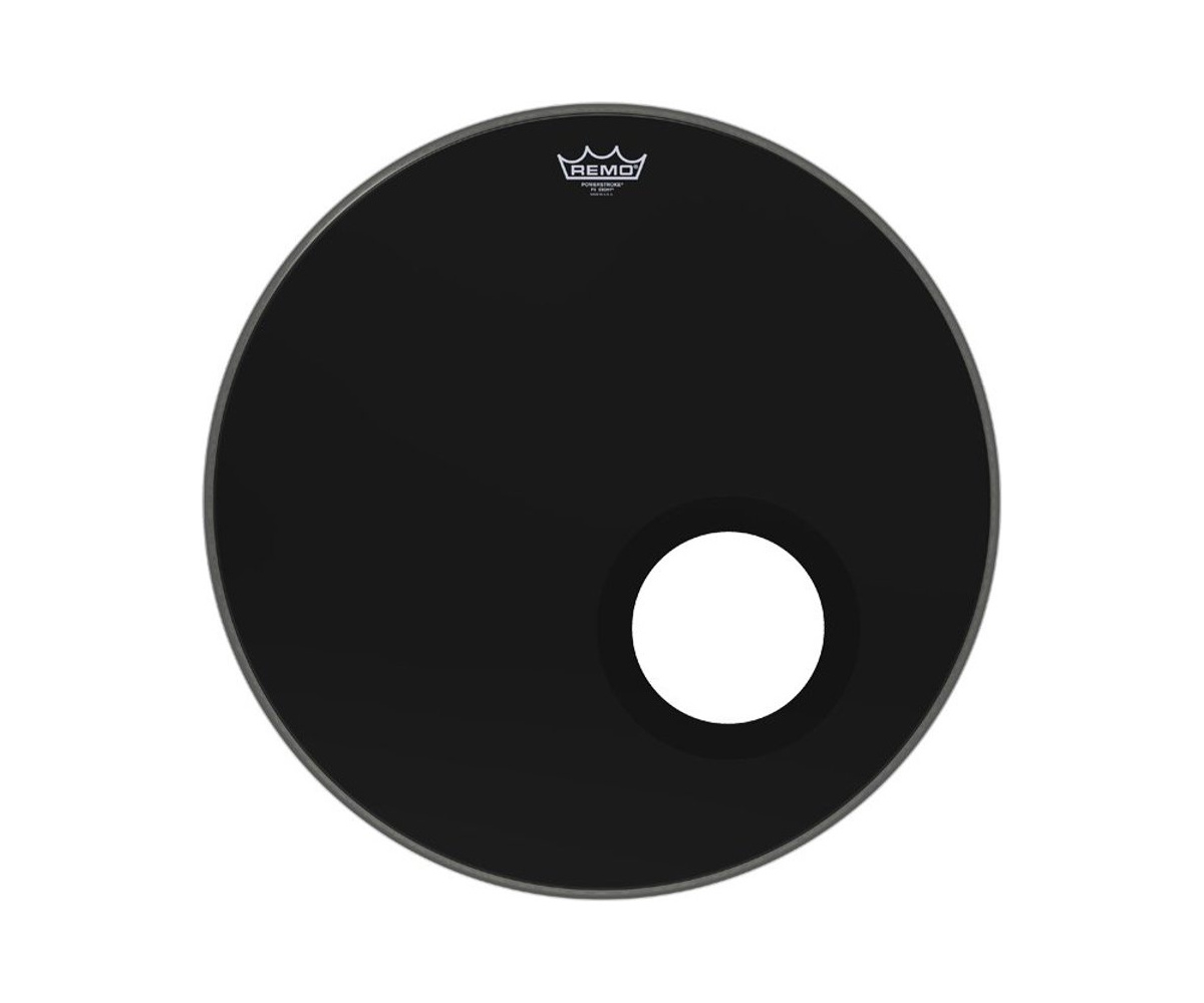 Remo Powerstroke 3 Ebony Bass Reso 22 (z otworem)