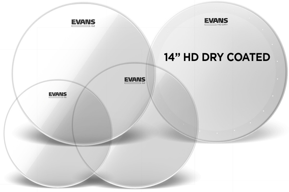 Evans 10 12 14 G2 Clear + 14 Genera HD Dry Coated